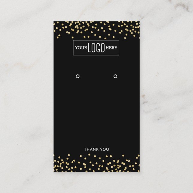 Cartes de Présentation de Boucles d'Oreilles – Log (Devant)