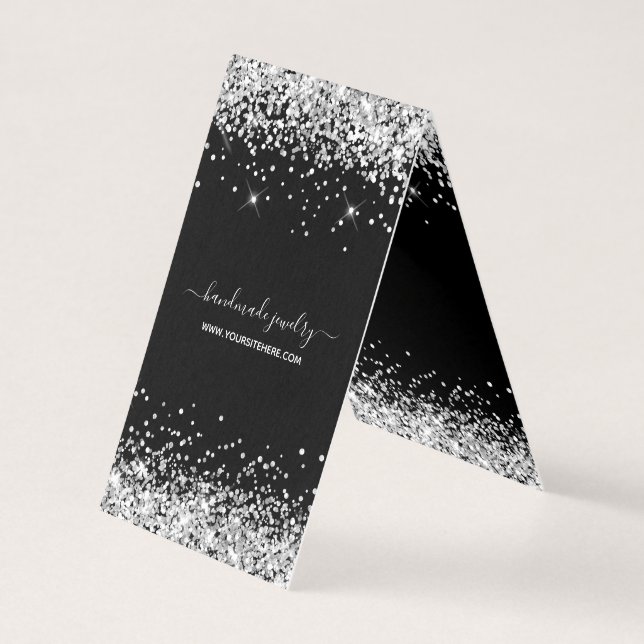 Cartes de présentation de colliers en paillettes n (Front)