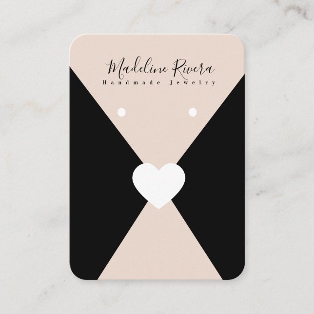 Cartes de présentation pour artisans de boucles d' (Devant)