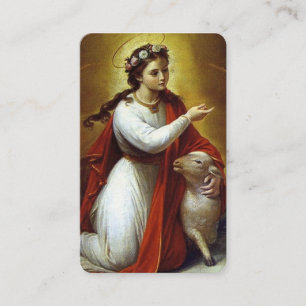 Cartes de prière Agnes de Rome 2