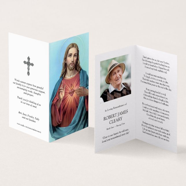 Cartes de prière catholiques | Cœur très aimant (Inside and Outside)