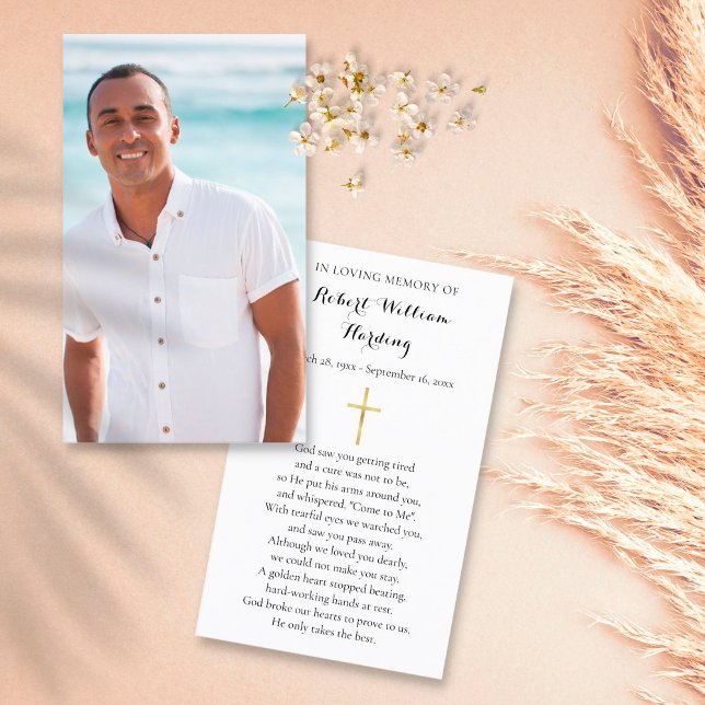 Cartes de prière de condoléances pour funérailles  (Créateur téléchargé)