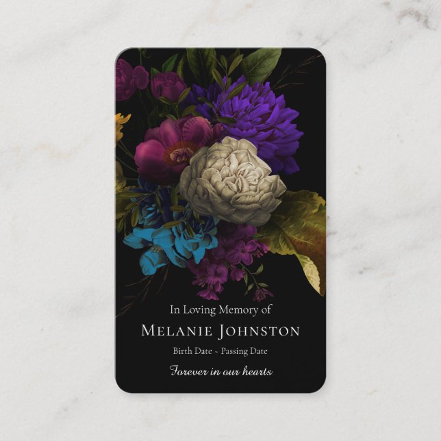 Cartes de prière | Fleurs chères Deluxe (Devant)