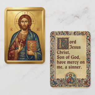 cartes de prière Jésus-Christ