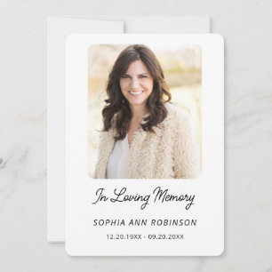 Cartes de prière mémoriales de sympathie funéraire