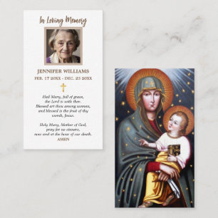 Cartes de prière Notre-Dame de Fatima de Pologne