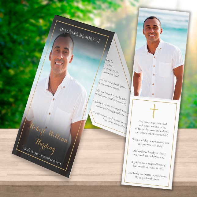 Cartes de prière pliées pour mémorial funéraire 2  (Créateur téléchargé)