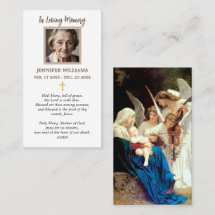 Cartes de prière Religieuses Vierge Marie et Anges