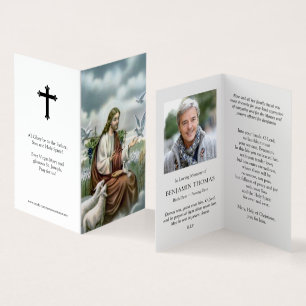Cartes de prières catholiques   Jésus avec les col
