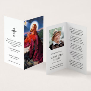 Cartes de prières catholiques   Jésus priant