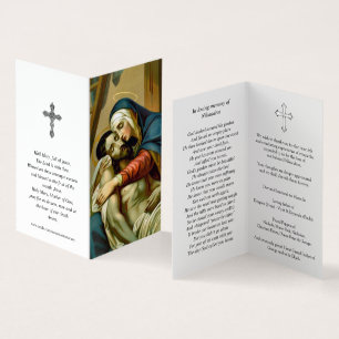Cartes de prières catholiques Marie Berceaux Jés
