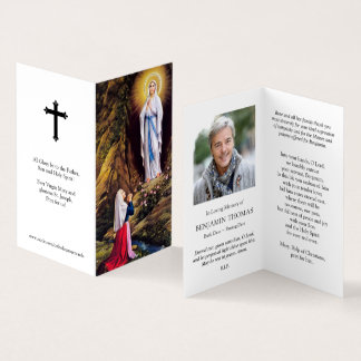 Cartes de prières catholiques | Notre Dame Lourdes