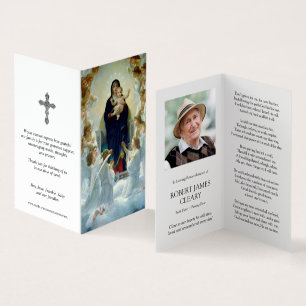 Cartes de prières catholiques   Vierge et anges