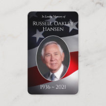 Cartes de prières commémoratives | Armée patriotiq