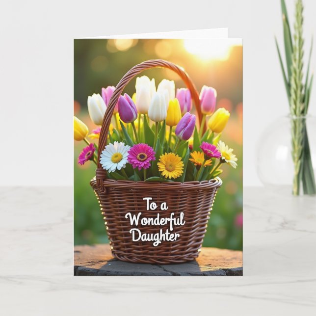 Cartes de printemps des filles dorées (Devant)