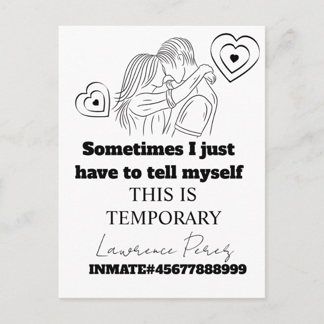 Cartes de prison Citations mignonnes pour couples  (Devant)