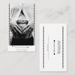 Cartes de prix photo du Baby shower de calculette 