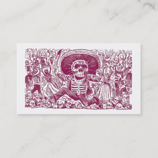 Cartes De Profil Calaveras Ou Crâne (Devant)