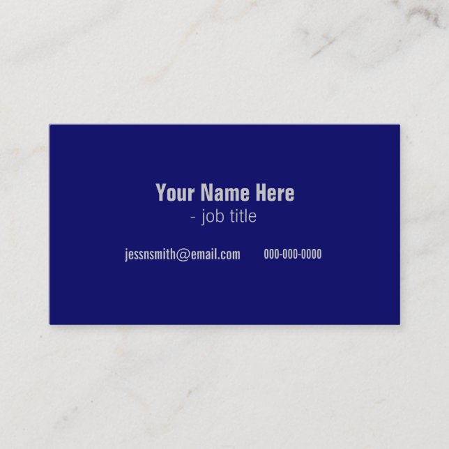 Cartes de profil cool bleu et blanc (Devant)