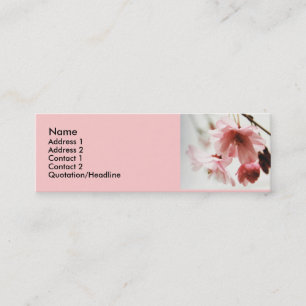 Cartes de profil de fleurs de cerisier d'ANNONCE
