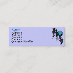 Cartes de profil de lune bleue