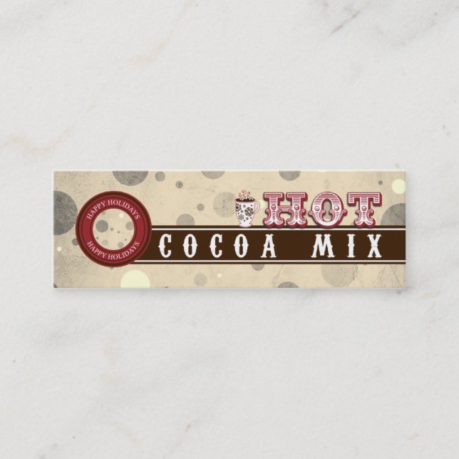 Cartes de profil de mélange de cacao chaud (Devant)