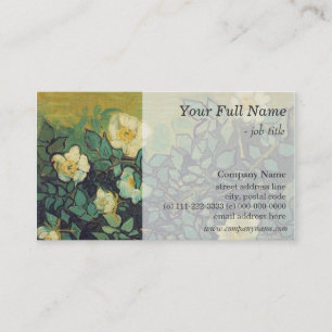 Cartes de profil de roses sauvages vintage
