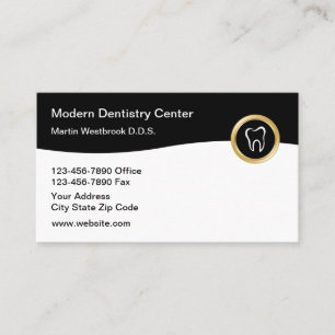Cartes de profil d'entreprise Thème de dentiste ch