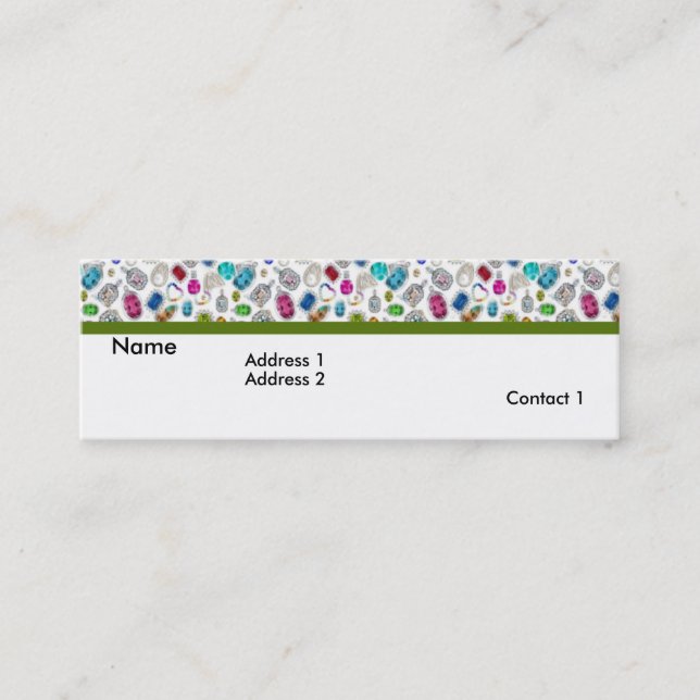 Cartes de profil des bijoux 1 (Devant)