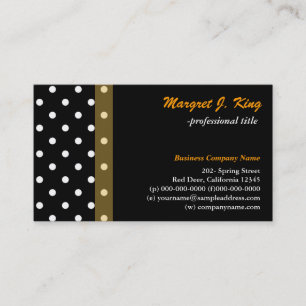 Cartes de profil des pois Cool en noir et blanc