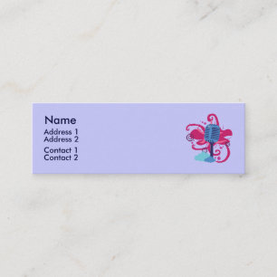 Cartes de profil d'explosion d'art au microphone