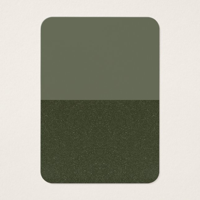 Cartes de profil Moss Green Matte & Textes en vrac (Devant)