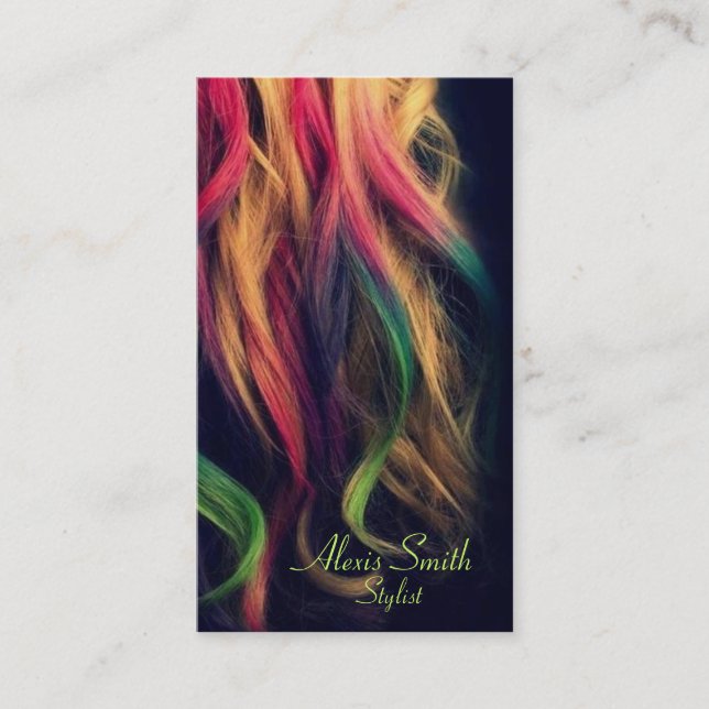 Cartes de profil Rainbow Hair Stlist (Devant)