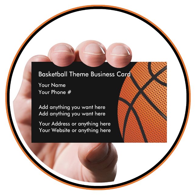 Cartes de profil sur le thème de basketball (Créateur téléchargé)