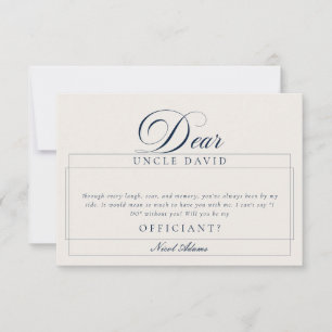 Cartes de proposition de mariage classique ivoire