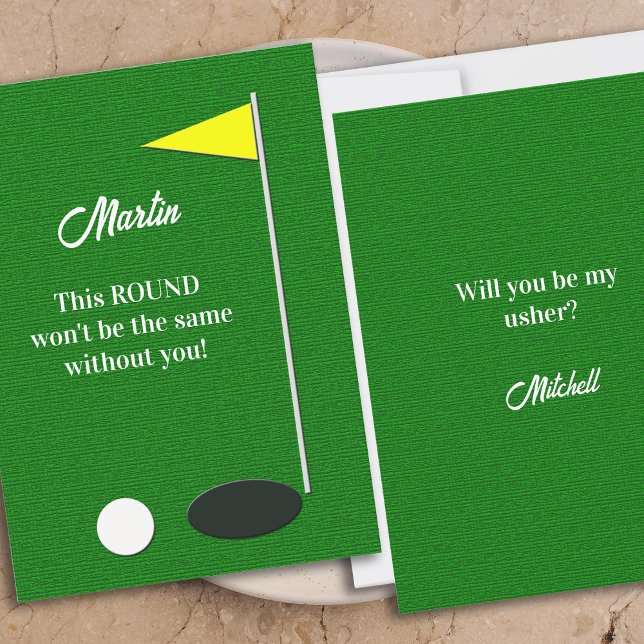 Cartes de Proposition de Placeur de Golf (Créateur téléchargé)