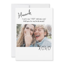 Cartes de propositions de Bridesmaid