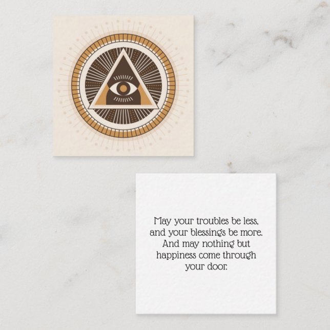 Cartes de protection du regard de la Providence à  (Devant / Derrière)