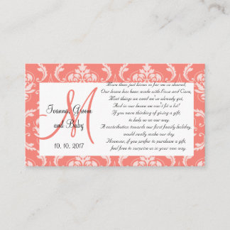 Cartes de puits Coral Mariage damassé 2