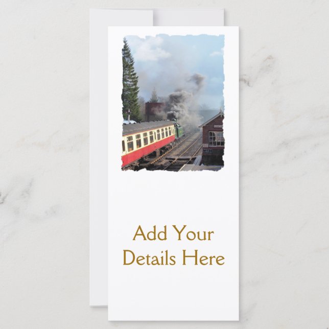 CARTES DE RACK DES TRAINS À VAPEUR (Devant)