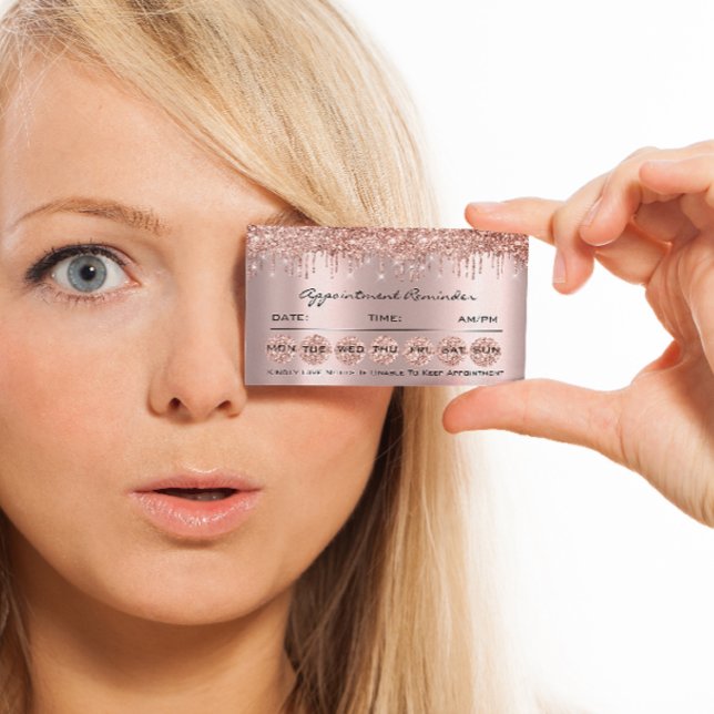 Cartes de rappel de rendez-vous Maquillage Cils On (Créateur téléchargé)