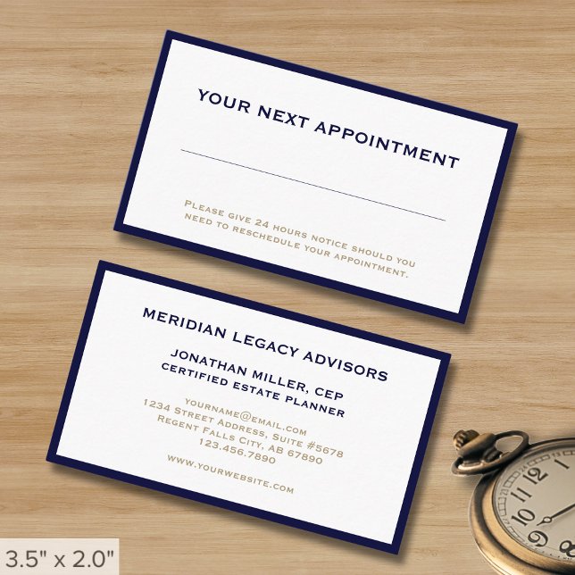 Cartes de rappel pour rendez-vous professionnels s (Créateur téléchargé)