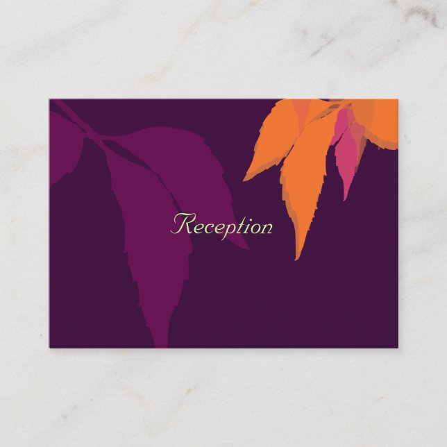 Cartes de réception d'automne PixDezines/polices d (Devant)