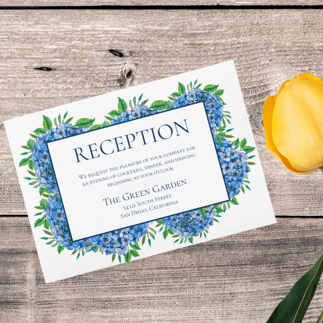 Cartes de réception de mariage à l'aquarelle avec  (Créateur téléchargé)