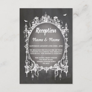 Cartes de réception de mariage rustiques Cadre got