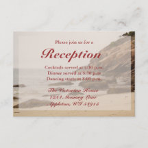 Cartes de Réception de Mariage sur la Plage - Plag