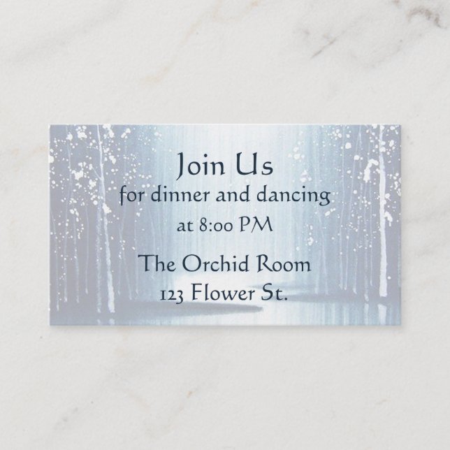 Cartes de réception pour l'Aiguille d'hiver (Devant)