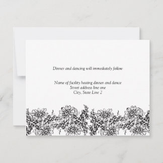 Cartes De Réception Pour Les Invitations De Mariag