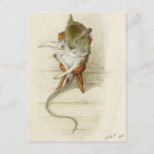 Cartes de recette d'aquarelle de la souris de gran