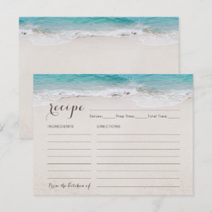 Cartes de recette de douche nuptiale Hearts In The